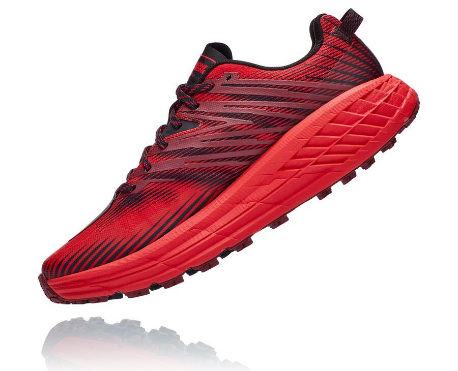 Hoka One One Trainers Mens Red - Speedgoat 4 - 61589PGKT